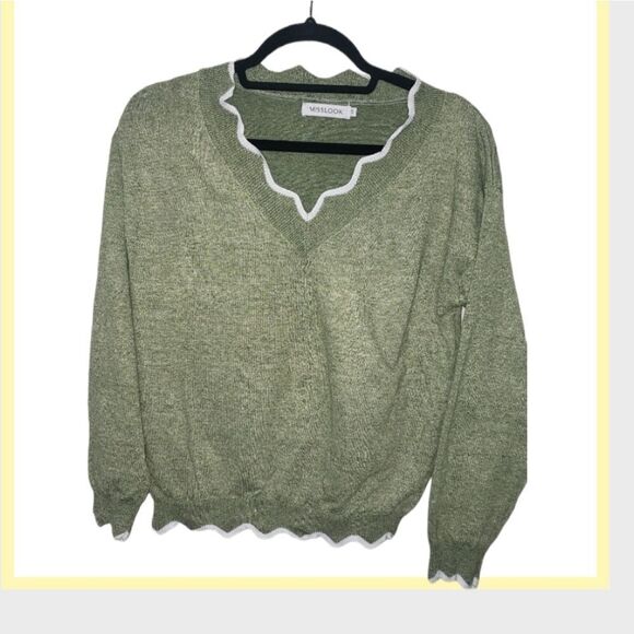 Miss look Knitted Sweater Tops Women's Autumn Winter Warm Pullover Sweater - Picture 2 of 6